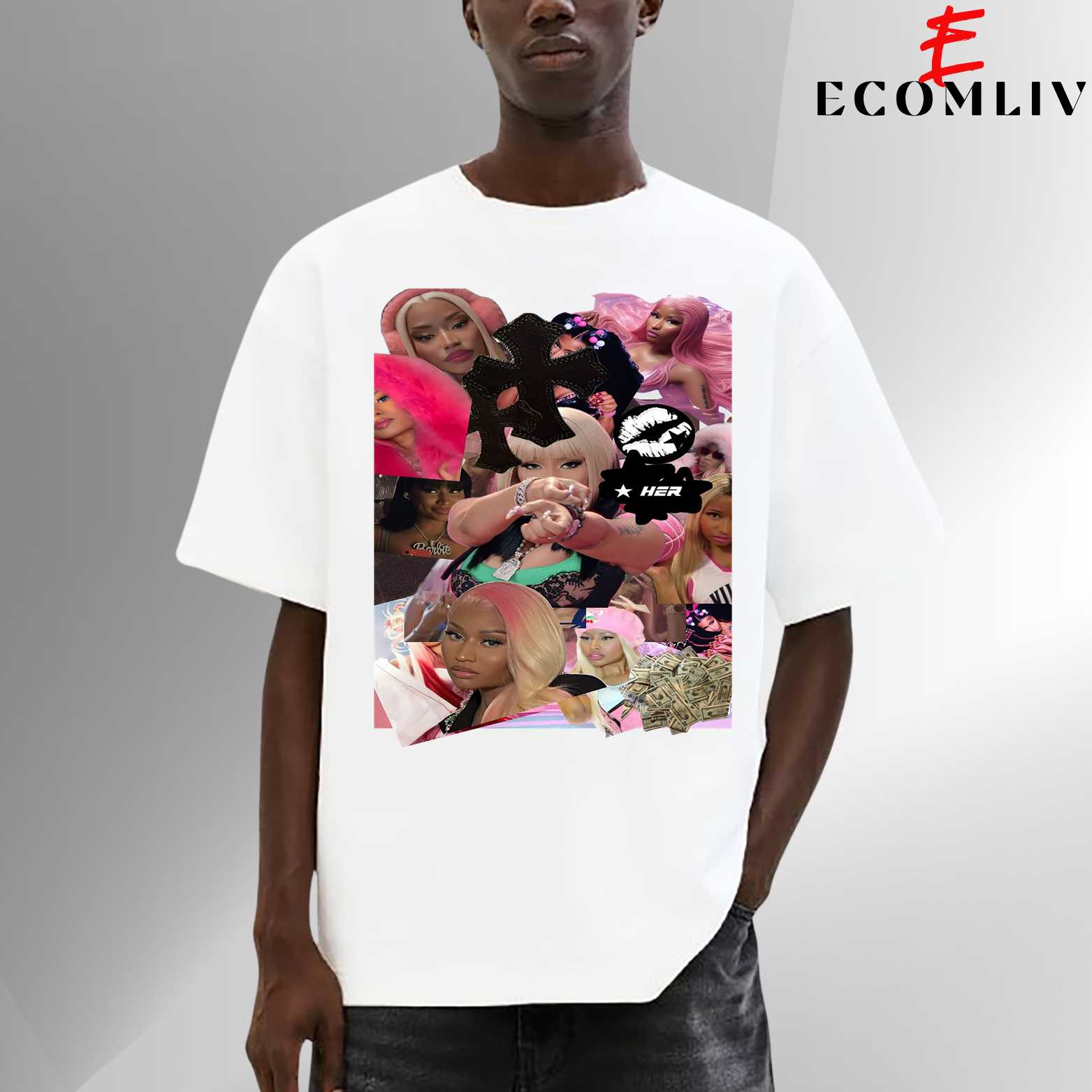 Nicki Minaj Retro Graphic Tee, Vintage Style Rap Queen T-Shirt, Hip Hop Streetwear Shirt